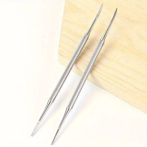 Professional Stainless Steel Nail Lifter and File, Dual-Head