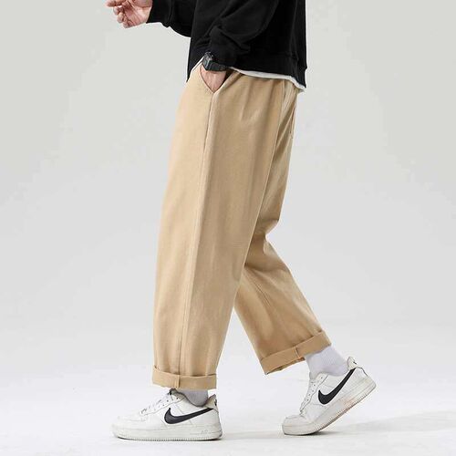 Overalls Mens Autumn and Winter Straight Leg Pants Hip-hop