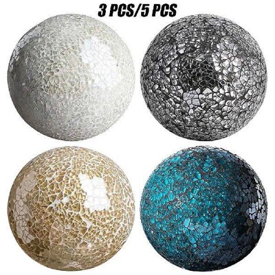 Mosaic Ball Balls Set Houseware Balls for Coffee Table
