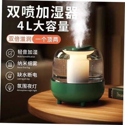 USB large capacity silent humidifier dual spray Aromatherapy