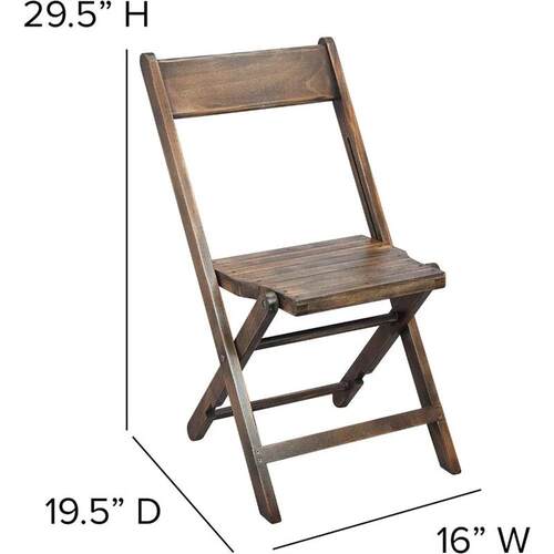 EMMA + OLIVER Natalie Wooden Folding Chair, Commercial Event