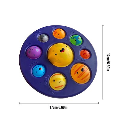 2pcs Pop It Fidget toy simple dimple popit玩具星球彩虹按按乐