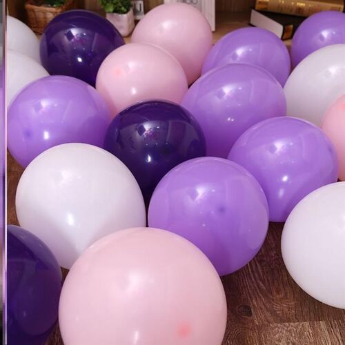 high quality balloons decorate scene set  the birthday party