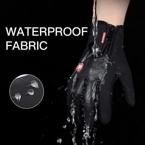 Winter Cycling Gloves Men Women Waterproof Windproof Touch S