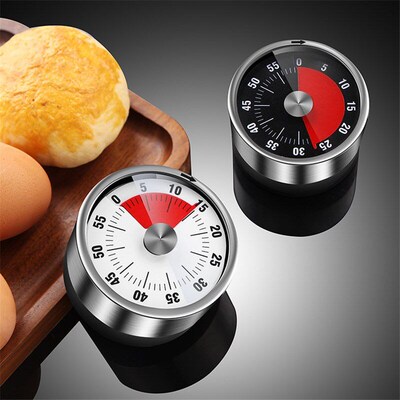 Magnet Adsorption Kitchen Timer Mechanical Alarm Clock Cooki