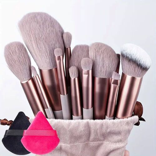 13/15Pcs Makeup Brushes Set with Puff Soft Fluffy Foundation