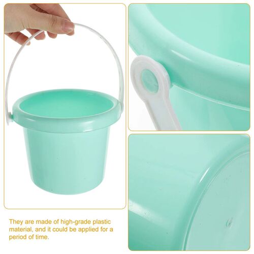 4 Pcs Plastic Barrel Children Sand Bucket Buckets Beach Kid