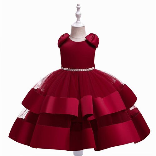 European Girls Princess Dress Piano Performance Kids Formal