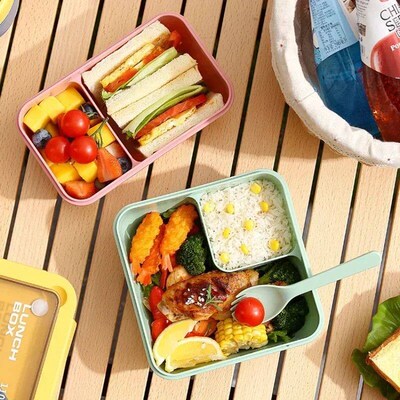 850ml/1100ml Portable Lunch Box Microwave Bento Boxes with T