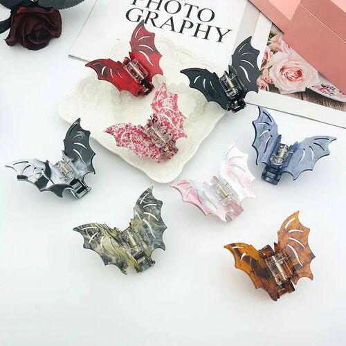 Bat-shaped Acetic Acid Material Halloween Funny Updo Festiva