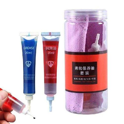 Fishing Reel Grease 2 Pack Anti-wear Fishing Reel Oil