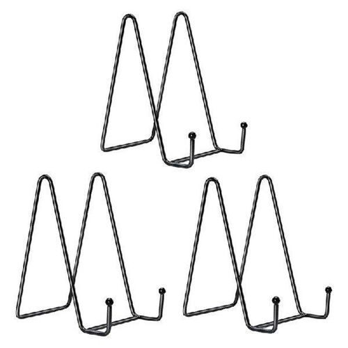 AT35 3 Pack Large Plate Holder Display Stand-10 Inch Tall