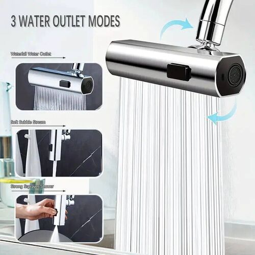 3-in-1 Multifunctional Waterfall Sink Faucet Anti Splash Hea