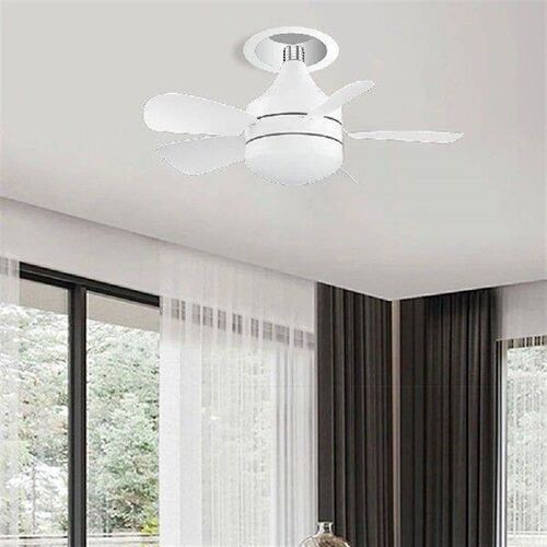 Mini Ceiling Fan with LED Light 5 Blades Small Ceiling Fan