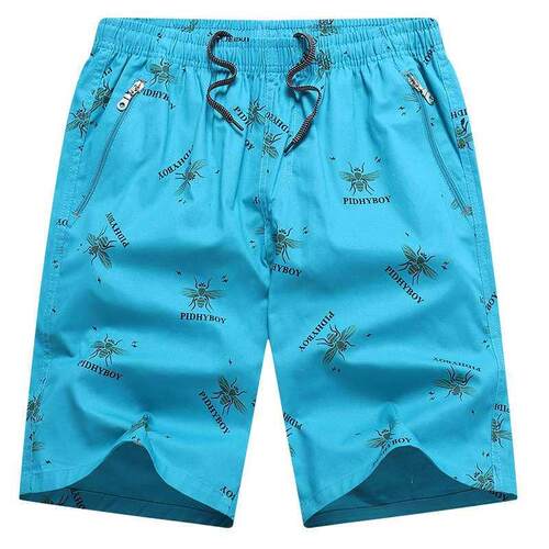 Summer New Beach Shorts Mens Home Elastic Pants Loose Casua