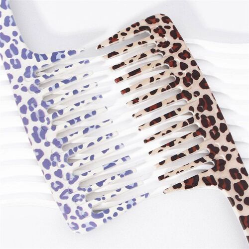 1piece unique leopard print wide toothed comb - anti-static,