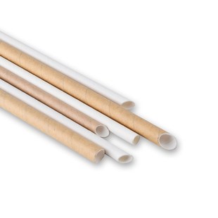 一次性环保纸吸管15 23cm奶茶咖啡豆浆专用可降解纯纸饮料吸管