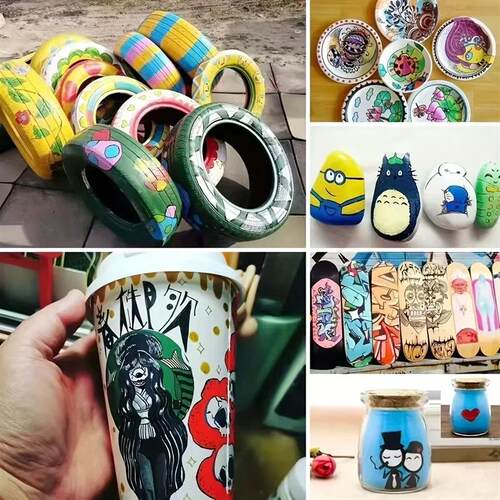 Car Paint Pen Waterproof Car Wheel Tire Oily Painting Mark P