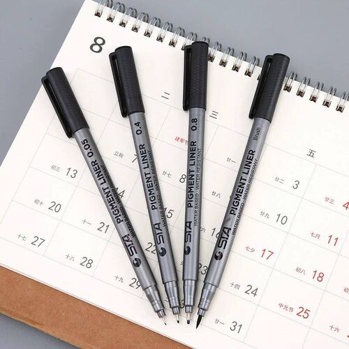 Fine Point Pens Needle Point Rollerball Pen Black Liquid Ink