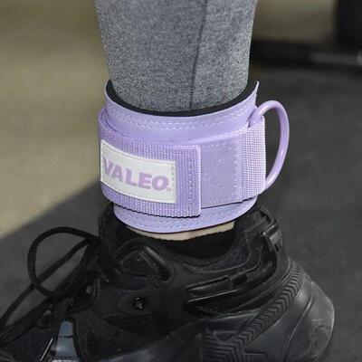 1Pcs Leather Fitness Ankle Straps Adjustable D-Ring Foot Sup