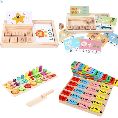 Montessori Toys For Kids English Spell Words Math