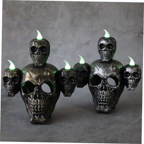 Halloween new product smoke horror skull head lamp pumpkin