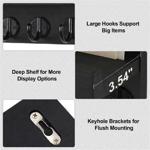 Key Holder For Wall, Decorative Key And Mail Holder With