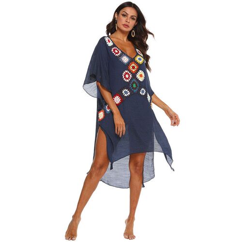 Women Beach Dress Swimsuit Cover Up Pareo Ups 2021 vestido F