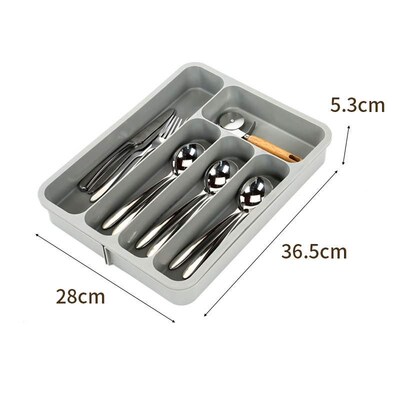 Double drawer storage box, kitchen chopsticks, cutlery, mul