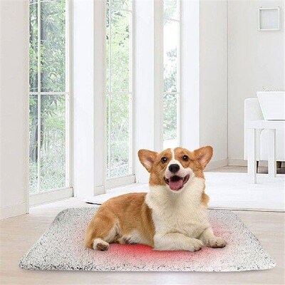 Self-Warming Cat Bed Pad Washable Thermal Cat Dog Bed Mat