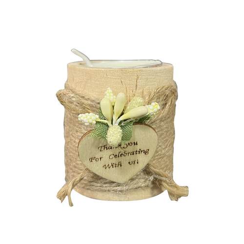 Wooden Tea Lamp Candle Holder Wishing Wedding Party Birthday