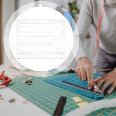 Zipper Pocket Template Clear Acrylic Zipper Making