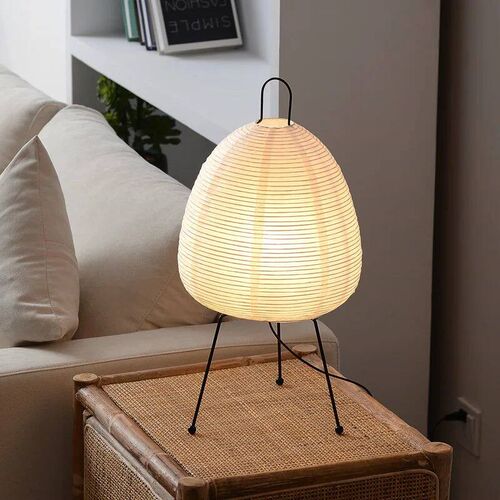 Japanese Rice Paper Lantern Led Table Lamp Living Room Bedro