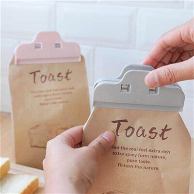 10 Pcs Food Bread Storage Clip Household Plastic Bag Clips K