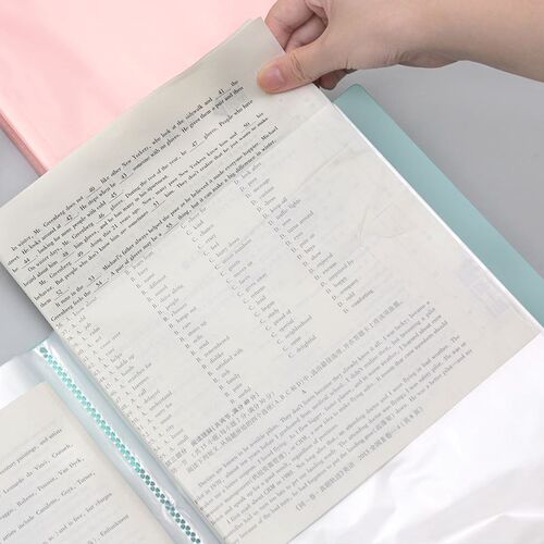 a4 clear book display file文件夹 document folders 资料夹透明