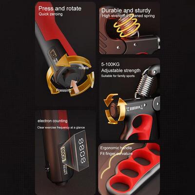 5-100 KG Grip Srength Trainer Wrist Expander Adjustable Resi
