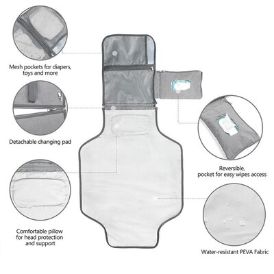 Portable changing mat nappy-changing pads vers diaper change