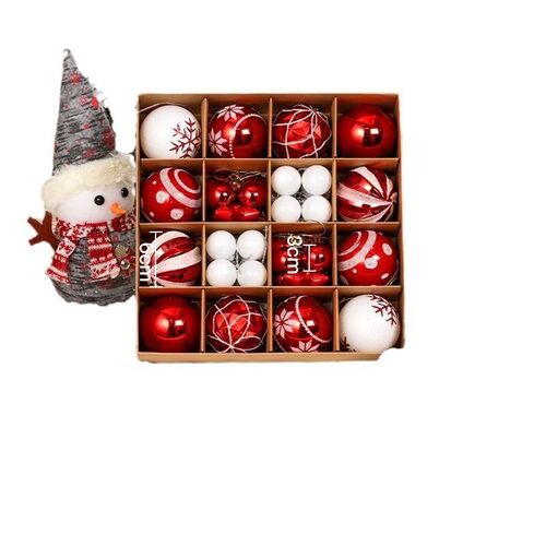 Christmas ball set Christmas tree hanging balls, 44 pieces