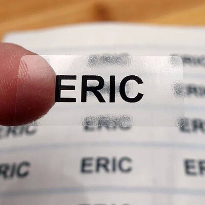 120ps Transparent Custom Name ers Personalized Label Waterpr