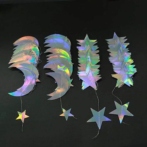 4M Glitter Star Moon Garland Banner DIY Decoration Bright Ha