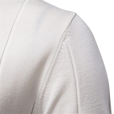 2025 Mens Business Casual Sweater Lapel Sweater Short Sleev