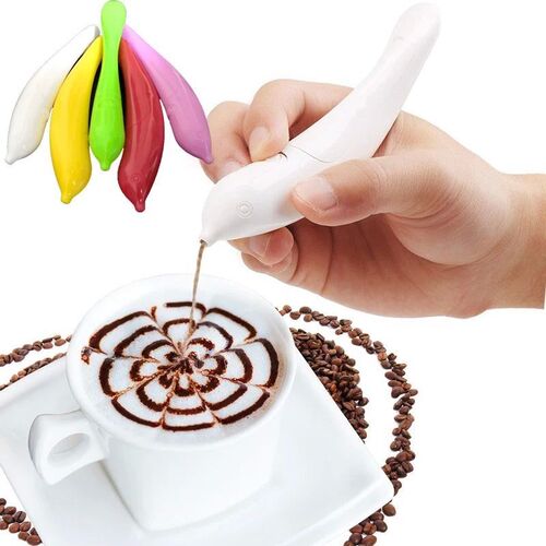 Hot Sale Electrical Latte Art Pen for Coffee Cake Spice Pen