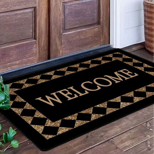 Light Luxury Retro Wind Mud Rub Dust Ring Foot Mats Home