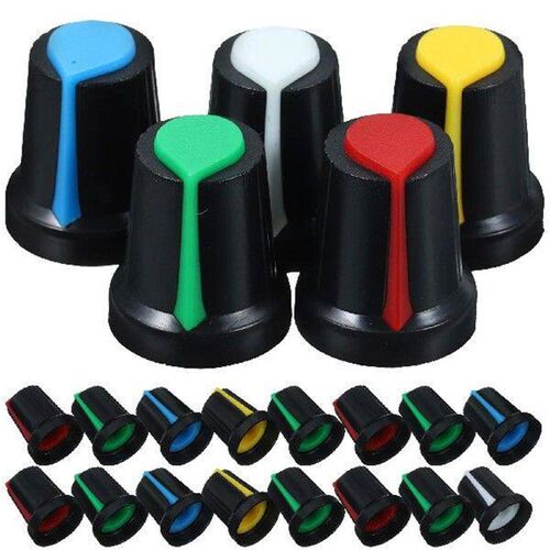 50 Pcs Bass Guitar Potentiometer Knob Control Knobs Caps