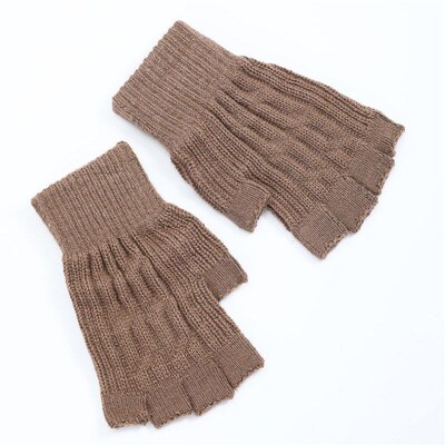 Short Twist G563 Fingerless Gloves Unisex Half Finger Winter
