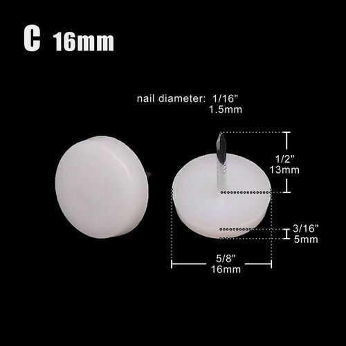 4/32pcs Furniture Chair Table Leg Bottom Feet Glide Slide Bl