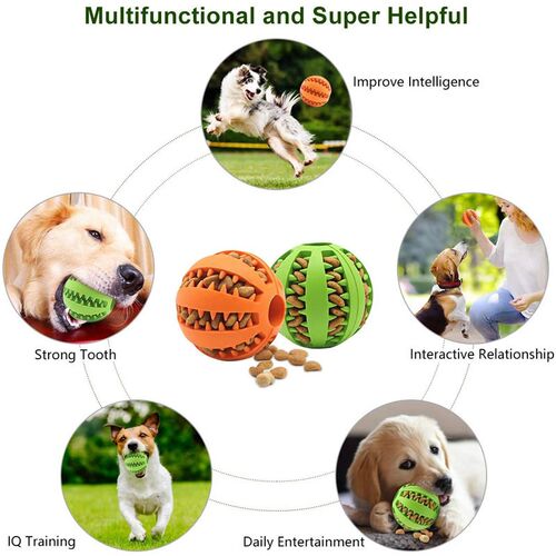 New Pet Dog Toys Soft Natural Bouncy Rubber Ball Toys Intera