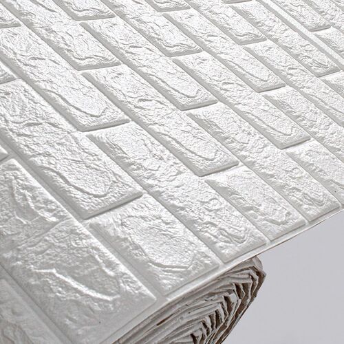 2m Long 3D Brick Wall Stickers DIY Decor Self-Adhesive Water