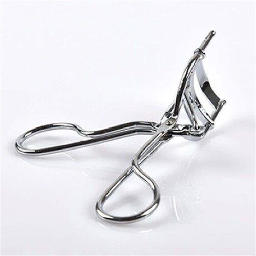Silver-White Metal Eyelash Curler, Chrome Plated With