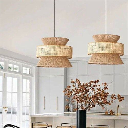 Vintage Wabi Sabi Handmade Hemp Rope Chandelier B&B